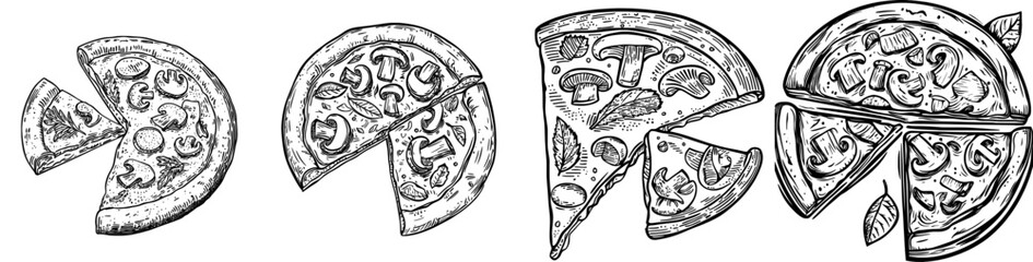 A pepperoni pizza featuring mushrooms and tomatoes stands alone