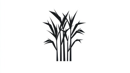 Obraz premium Abstract illustration of stylized bamboo