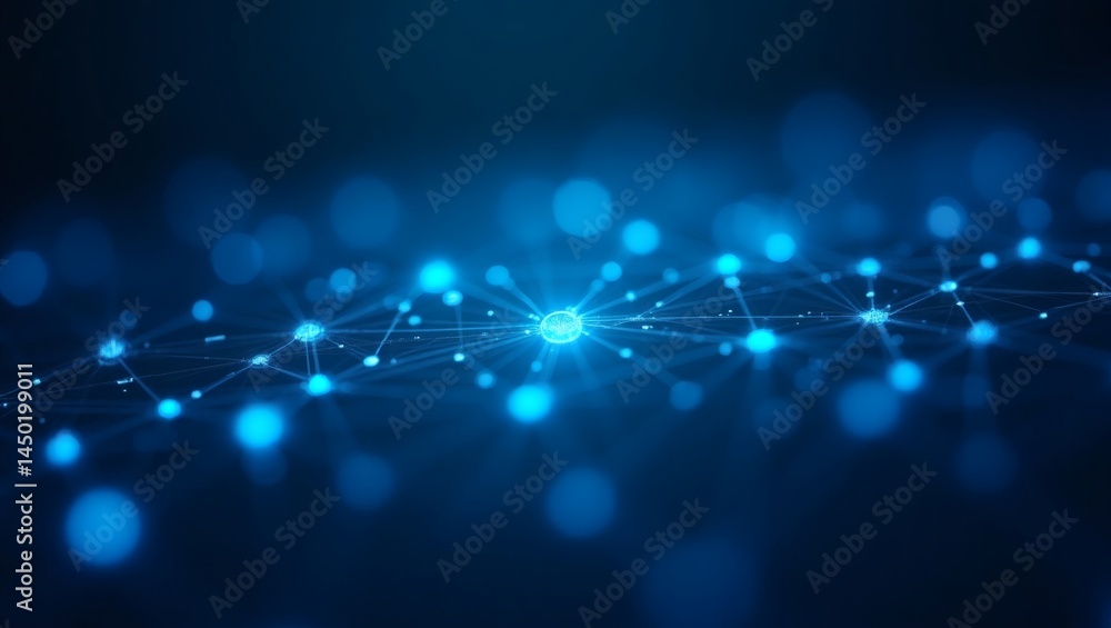 Aufkleber a glowing network of interconnected data points, illustrating the concept of data and connectivity