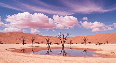 Poetic desert composition featuring soft clouds, quiet water, and lifeless trees caught in color gradients-gigapixel-art-scale-_x_PerfectlyClear