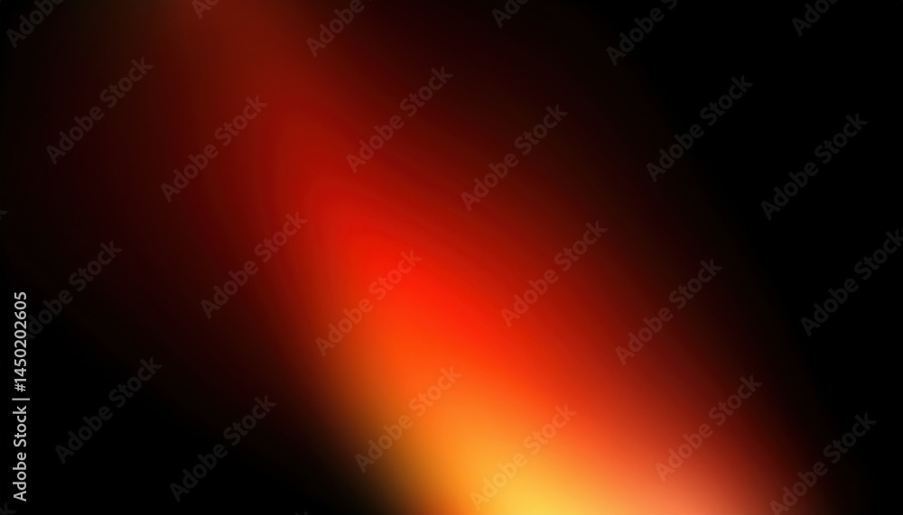 Poster abstract red orange light beam on black background for web design, print graphics, digital branding,