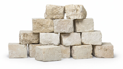 Obraz premium Stacked natural stones create sturdy and rustic appearance, perfect for construction or landscaping projects