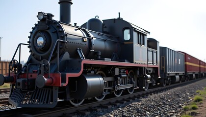 Fototapeta premium gear train on bright background with empty space