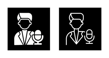 Podcast Host Icon Design