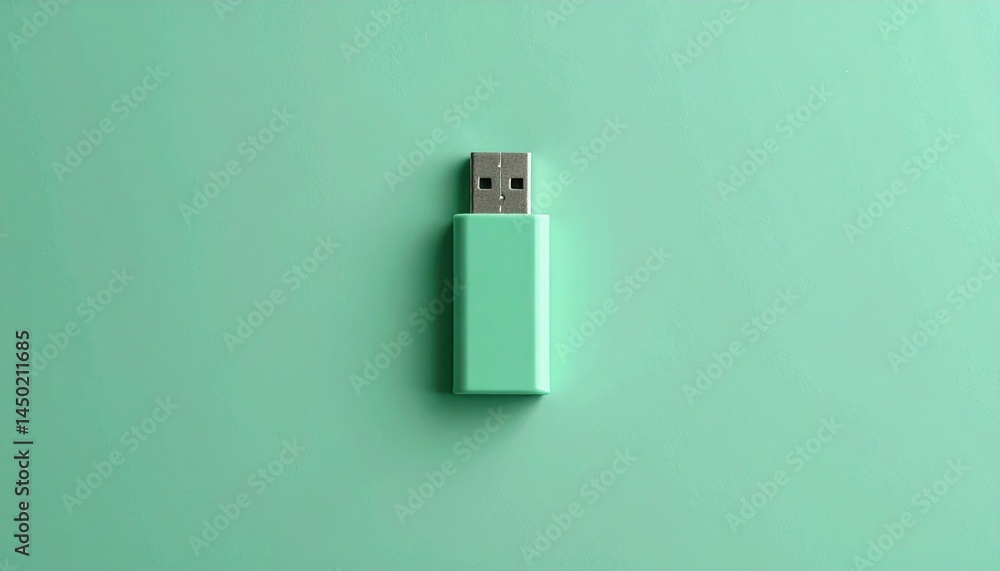 Aufkleber exploring technology storage solutions digital workspace usb drive minimalist background close-up da