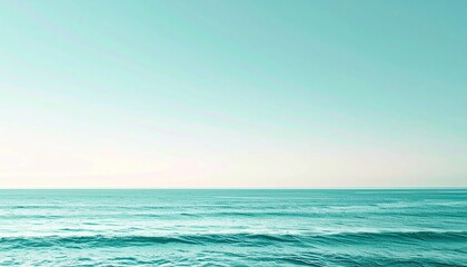 Fototapeta premium Serene ocean waves at dusk coastal landscape tranquil seascape clear horizon calming view nature inspiration