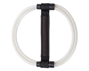 Pilates magic circle resistance ring for fitness training on a transparent background