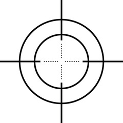 Target crosshair icon. Sniper aiming the target.