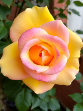 Yellow Pink Sheila Rose