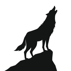 "Wolf Silhouette Vector Collection Featuring Howling, Tribal, and Wilderness Scenes for Logos, Tattoos, and Outdoor Art"