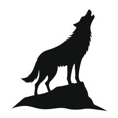 "Wolf Silhouette Vector Collection Featuring Howling, Tribal, and Wilderness Scenes for Logos, Tattoos, and Outdoor Art"