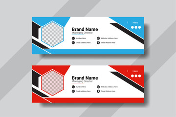 Unique email signature design template