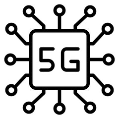 G in Healthcare Technology Vector Line Icon Design