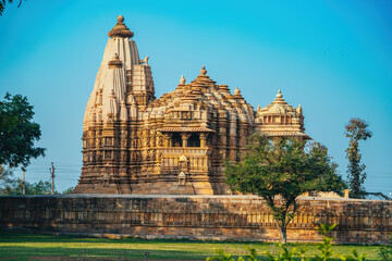 Khajuraho Temple, India. Khajuraho Group of Monuments. UNESCO World Heritage site, Madhya Pradesh, India.