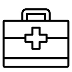 Toddler First Aid Guide Vector Line Icon Design