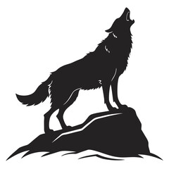 "Wolf Silhouette Vector Collection Featuring Howling, Tribal, and Wilderness Scenes for Logos, Tattoos, and Outdoor Art"