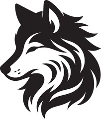 wolf head vector