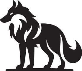 vector illustration of a wolf
