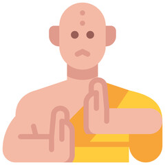 kung fu flat icon