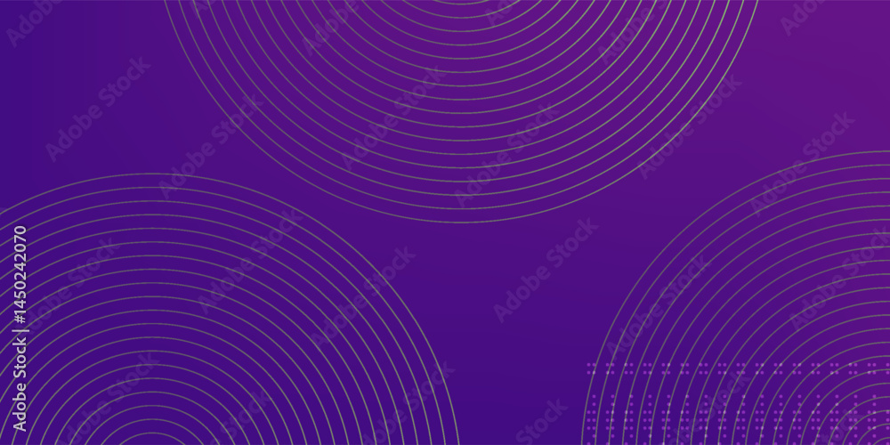 Poster simple purple abstract background with circle line motif