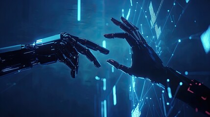 Technological Intertwining: Conceptual Rendering of Robotics and Connection