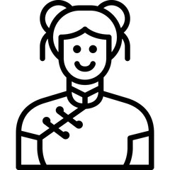 woman line icon
