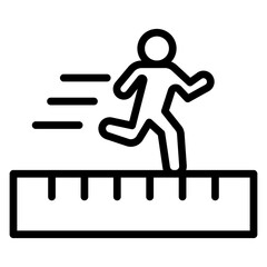 Platformer Vector Line Icon Design