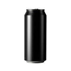Black Aluminum Can Mockup Beverage Packaging Design
