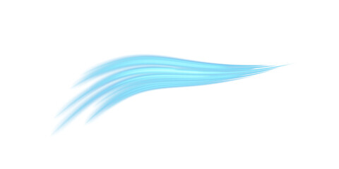Realistic Cold Wind Blue Swirl Effect for Air Conditioner or Fragrance Concept