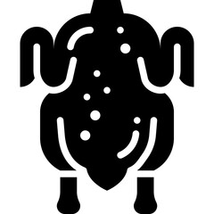 peking duck solid icon