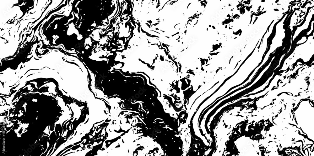 Poster a monochrome abstract image showing swirling patterns of black and white ink marbling texture backgr