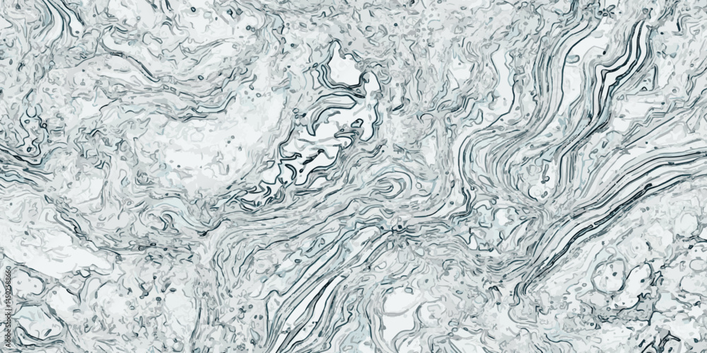 Aufkleber abstract texture with swirling lines creating a pattern in shades of white and gray marble like text