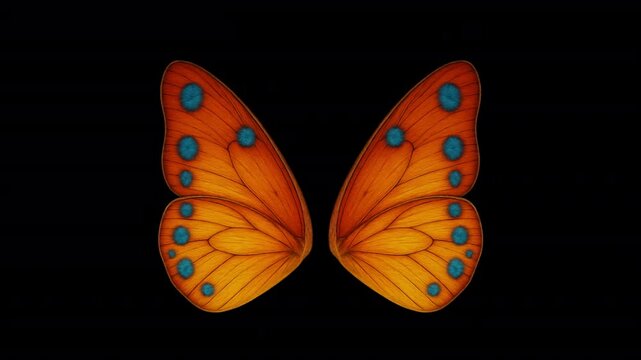 Butterfly wings &ndash; looped with alpha channel.
