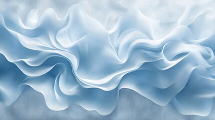 Blue and White Toned Design Gently Floating Over a Softly Textured Background Made with Generative AI Technology