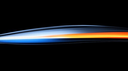Bold Abstract Light Waves in Vibrant Colors and Bright Tones on Black Background Made with Generative AI Technology