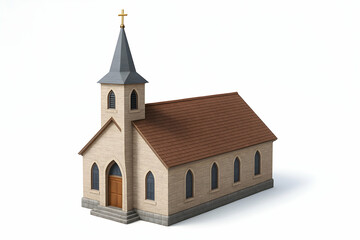 Fototapeta premium A detailed model of a wooden church.