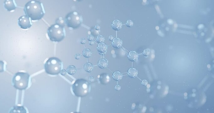 Phenylephrine rotating 3D model of adrenergic agonist, seamless looped video