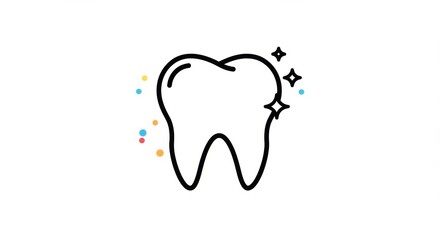 Radiant molar: A depiction of dental wellness and oral care brilliance