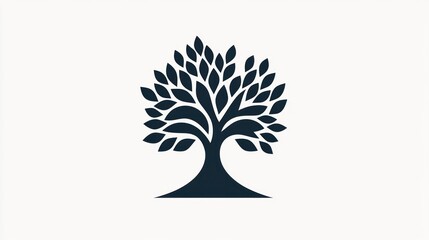 Fototapeta premium Abstract tree logo design for branding