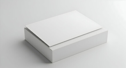 Naklejka premium Blank White Business Card Mockup Perfect for Branding and Marketing Presentations Showcase your design with this clean and professional template Easy to customize for your brand identity