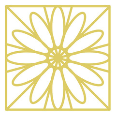 Mosaic Gold Illustration Set