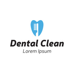 Tooth logo. Toothbrush logo isolated on white background.