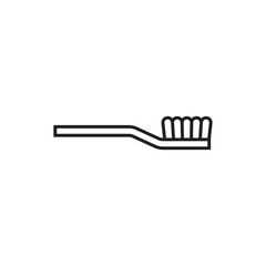 Toothbrush icon or logo isolated sign symbol vector illustration.