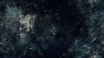 Textured dark surface with scattered light marks.