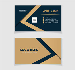 Corporate business card design template.