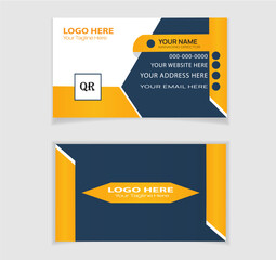Corporate business card design template.