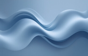 Fototapeta premium Abstract image of flowing, light blue waves. The subtle texture creates a sense of depth and movement. Smooth, elegant curves dominate the composition.