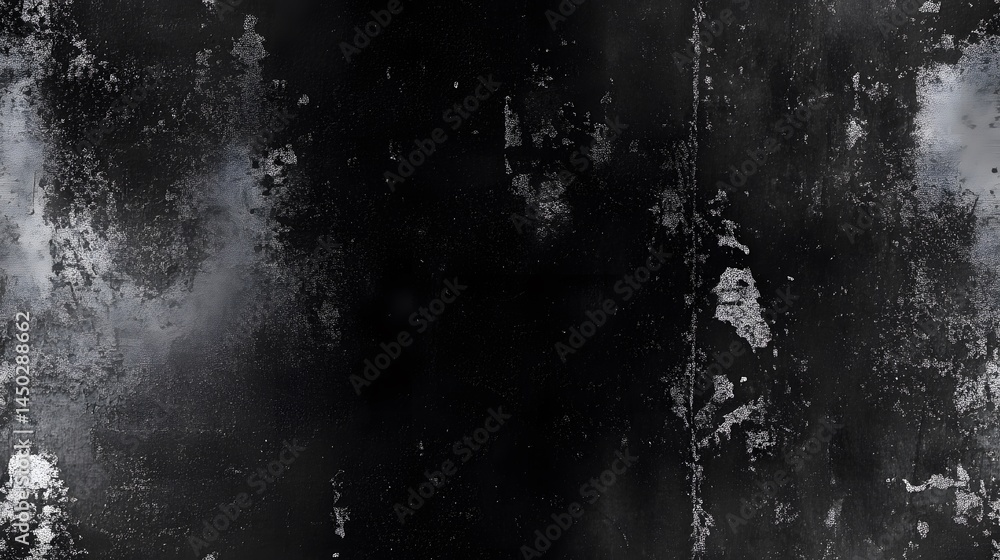 Poster abstract grayscale texture of a weathered surface.