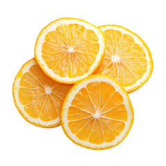 Close-up of citrus slices, vibrant yellow, layered circles, revealing juicy interior