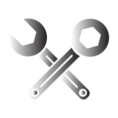 fitting wrench with ring wrench color icon